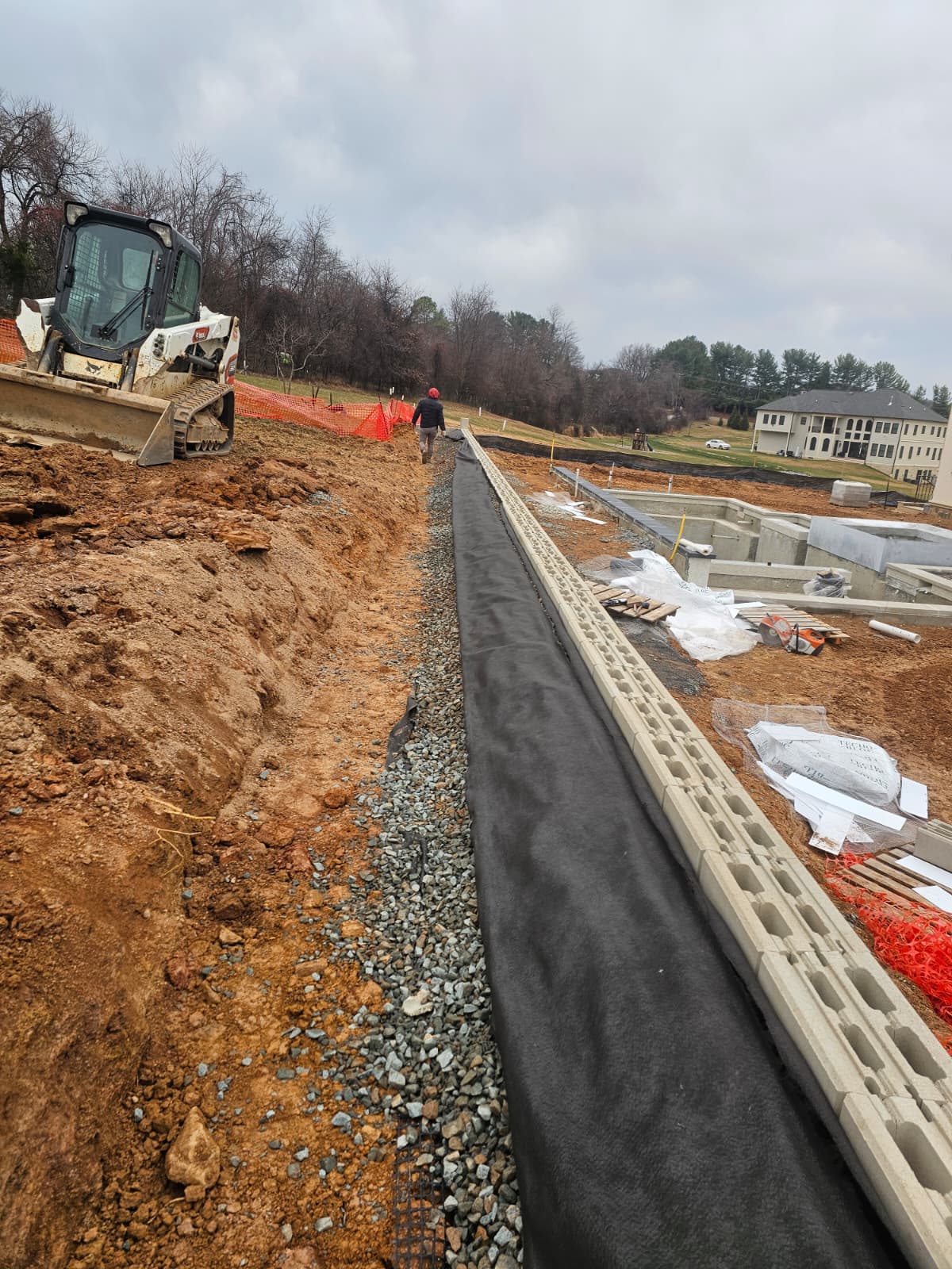 Retention wall view 2