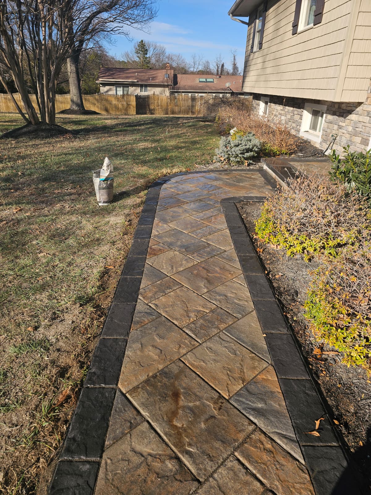 Sidewalk pavers view 2